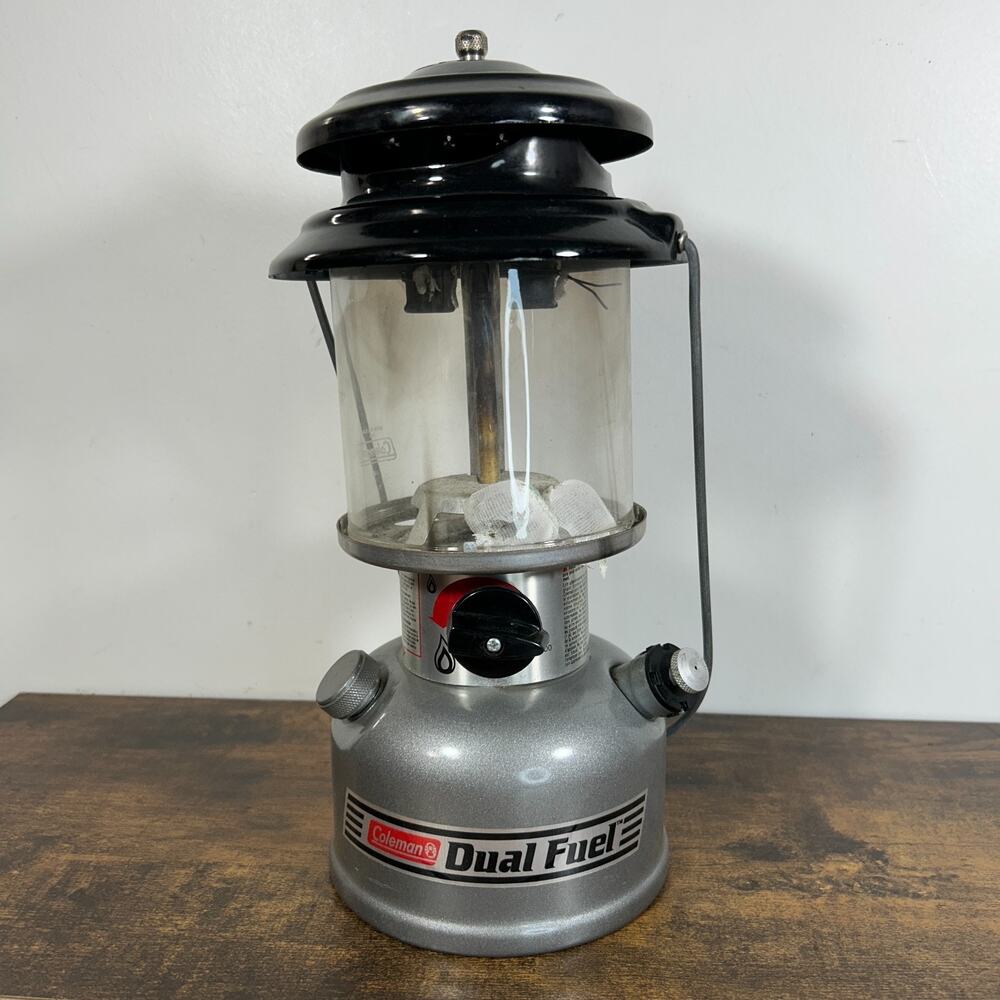 Coleman Dual Fuel Two Mantle Lantern USA Made Dated 9 / 1997